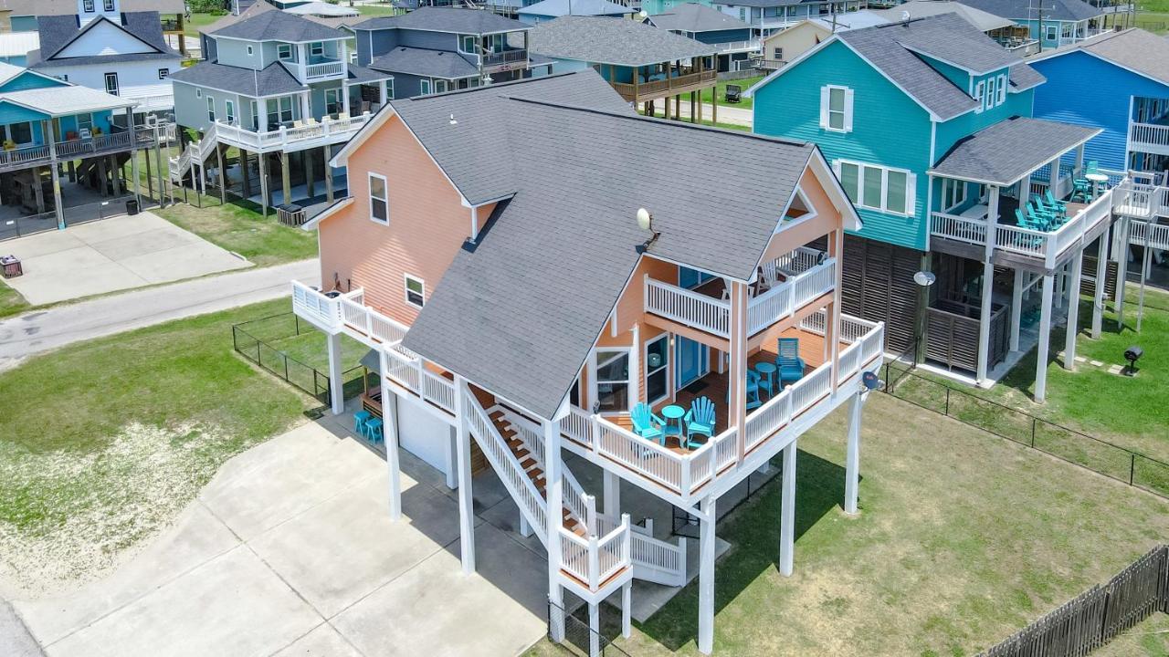 Spring Break Specials! Front Row Views - Tiki Bar - Playground Villa Bolivar Peninsula Luaran gambar